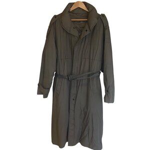 Dash Vintage Mens Coat Size Large Green Puffer Removable Liner Pockets
